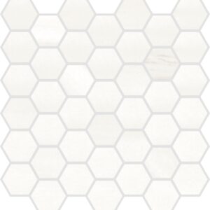 Savoia Evoque White 2" Hexagon