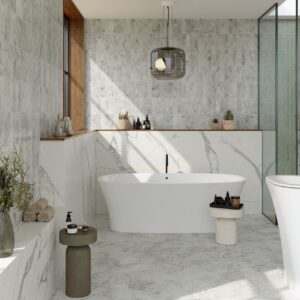 Marca Corona - Scultorea Foam Grey Porcelain Subway Tile