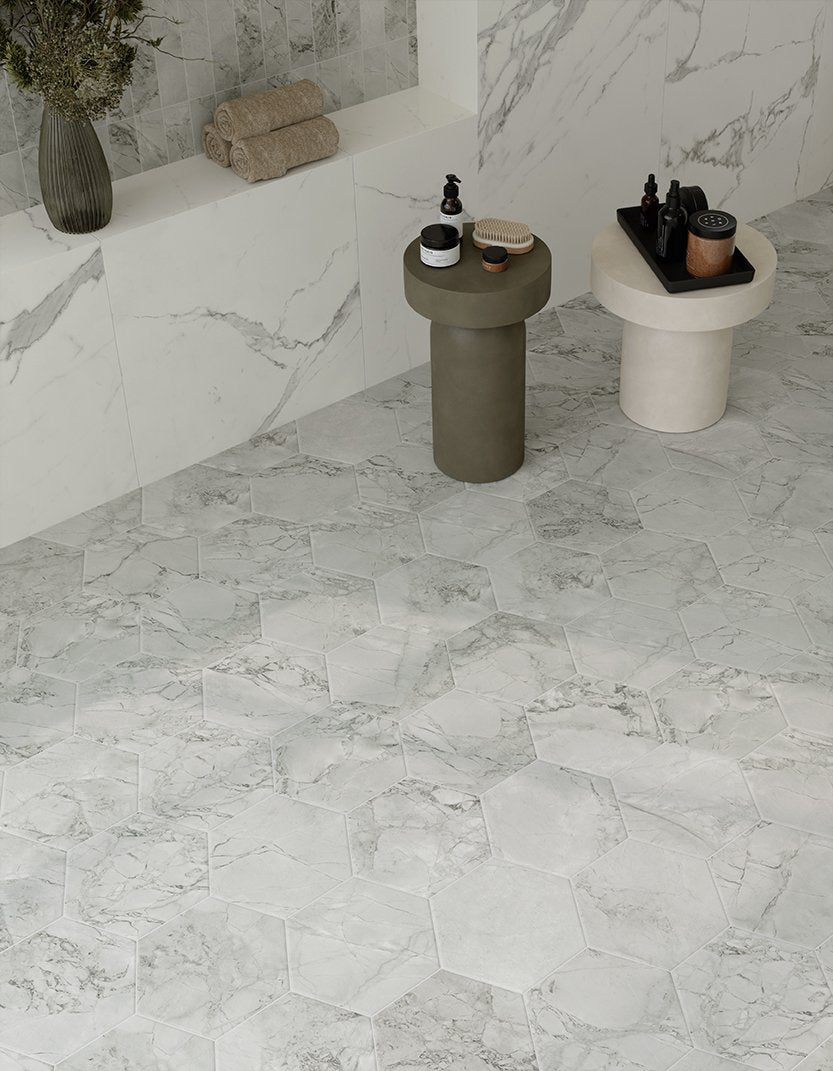 Marca Corona Scultorea Foam Grey Hexagon
