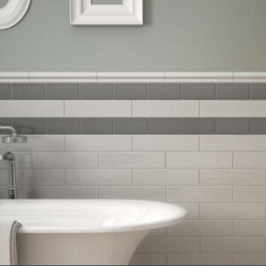 Equipe Cottage Light Grey Glossy 3"x12"