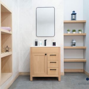 Aria Natural OAK 36" Bathroom Cabinet