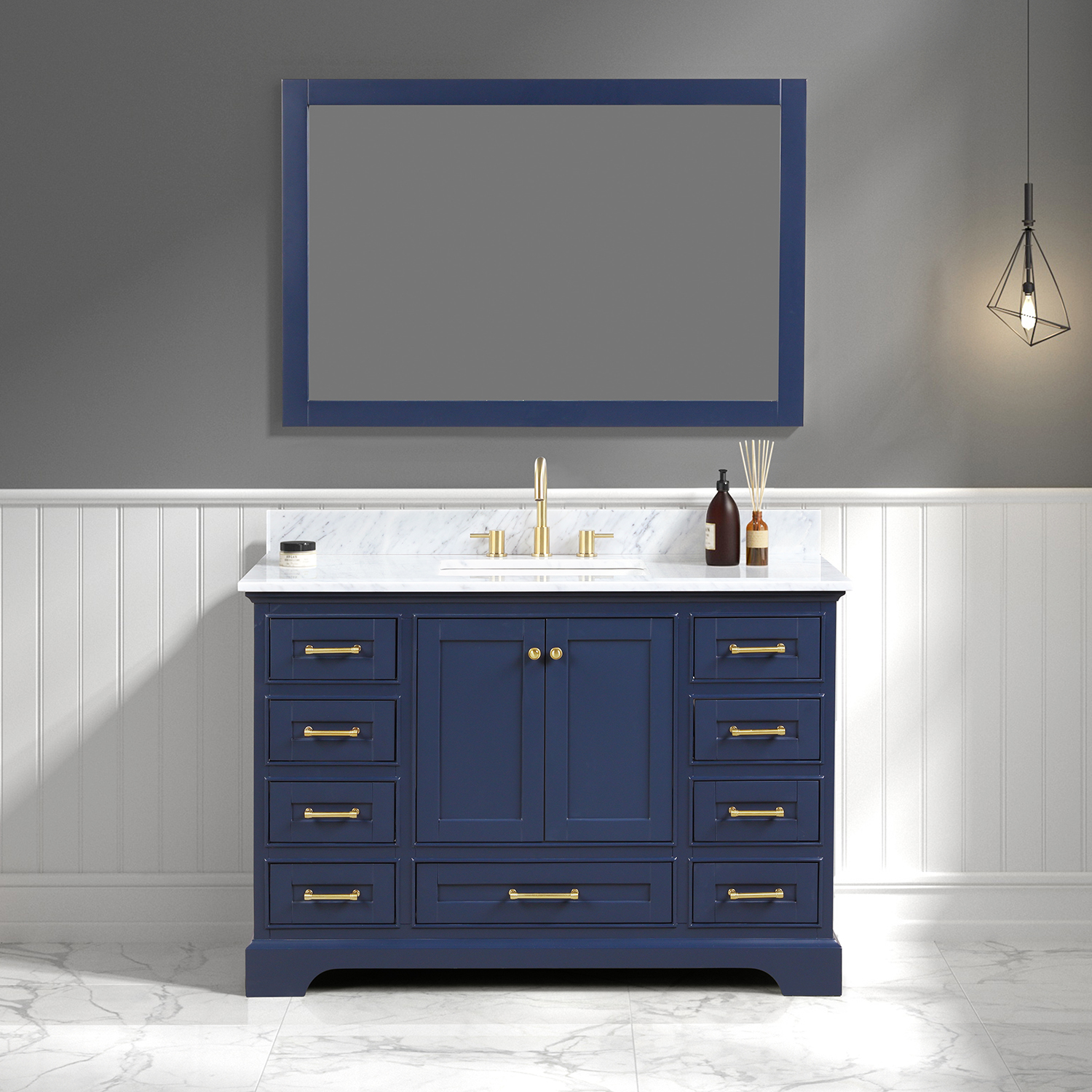 Copenhagen Navy Blue 48" Vanity