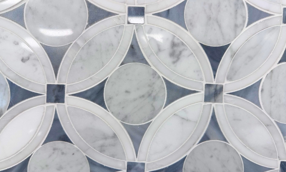marble waterjet tile