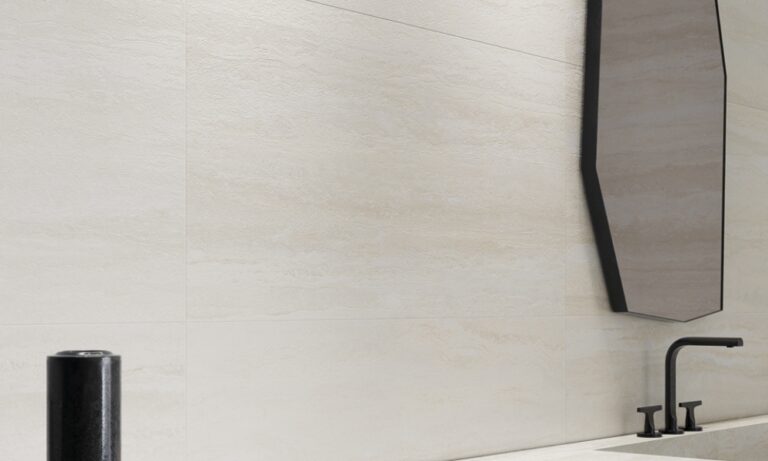 travertine look bathroom wall tile