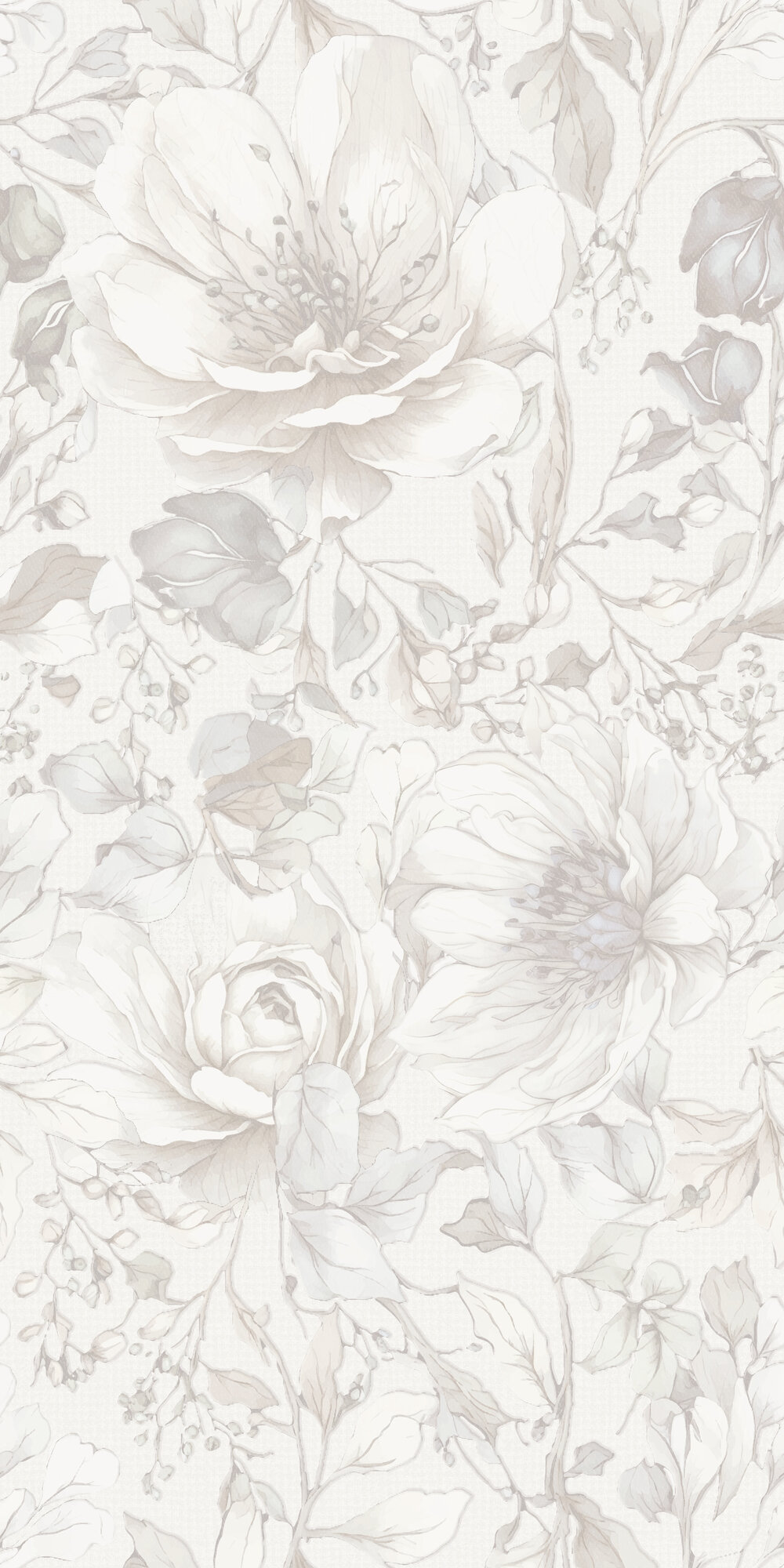 APE Bellagio Brezza Bianco Mix 24"x48" Floral Decor