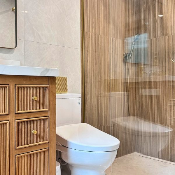 Spa Bathroom Tile Inspiration from a Real Primary Bath Project