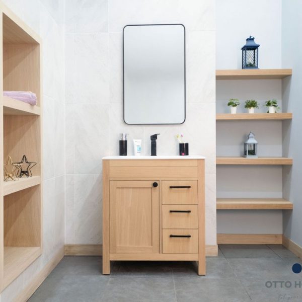 Aria Natural OAK 36″ Bathroom Cabinet