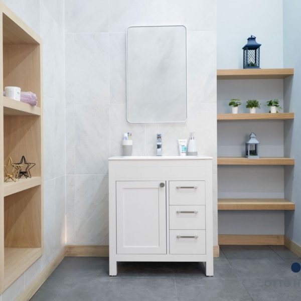 Aria White 30″ Bathroom Cabinet