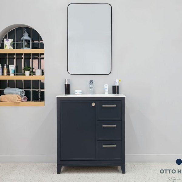 Frame Dark Gray 30″ Bathroom Cabinet