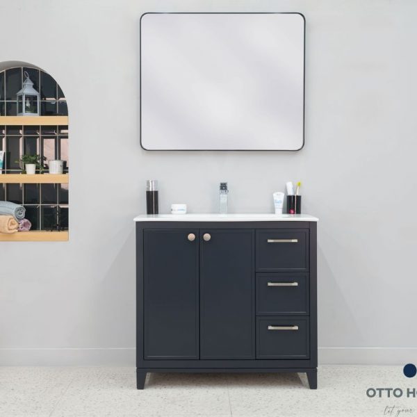 Frame Dark Gray 36″ Bathroom Cabinet