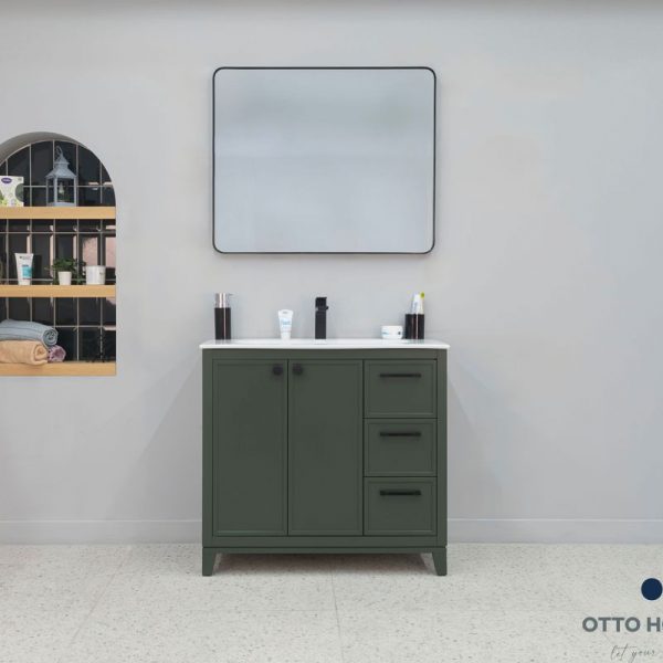 Frame Pine Green 36″ Bathroom Cabinet