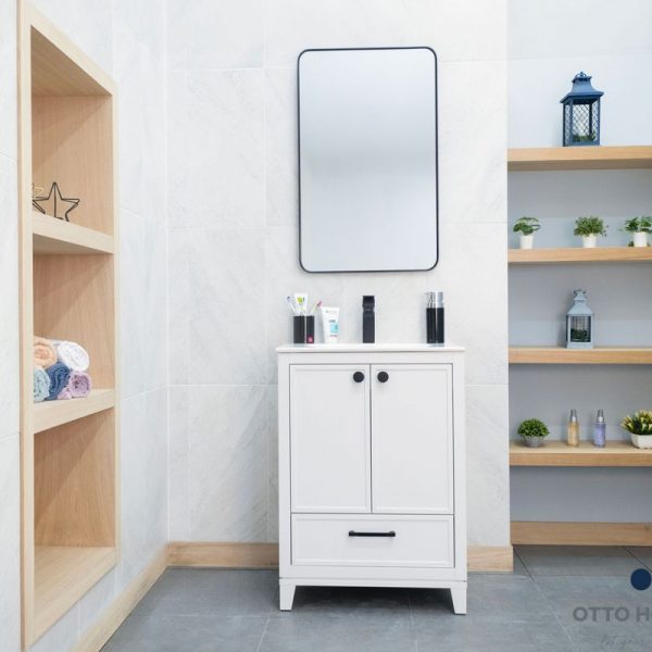 Frame White 24″ Bathroom Cabinet