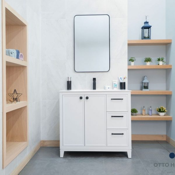 Frame White 36″ Bathroom Cabinet