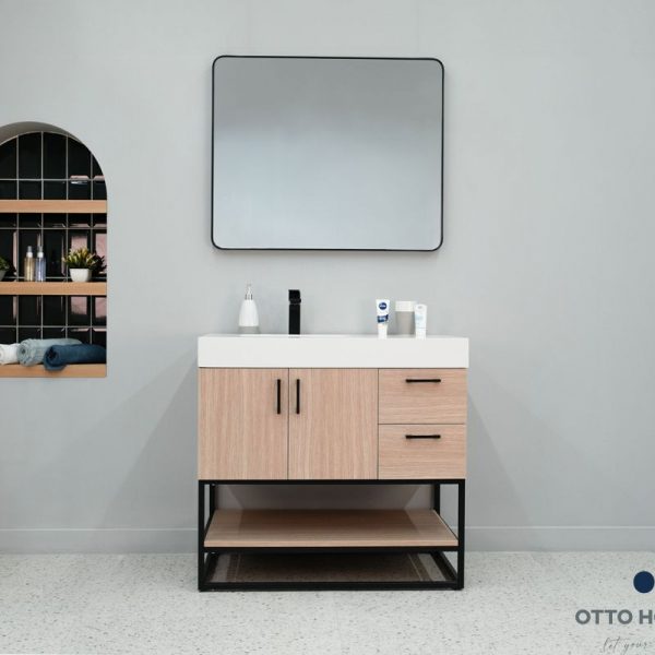 Solana Natural Oak 36″ Bathroom Cabinet