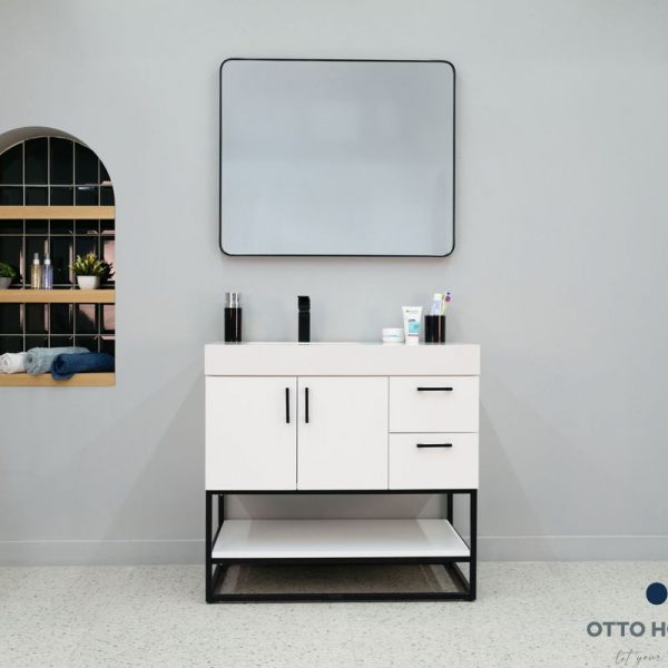 Solana White 36″ Bathroom Cabinet