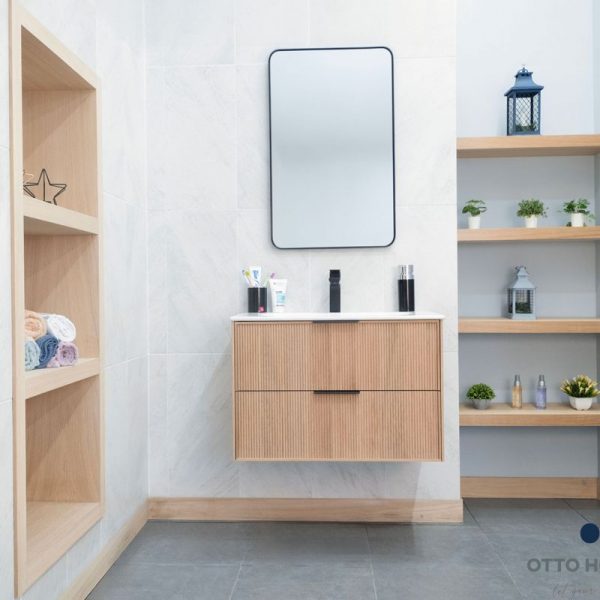 Sorrento Natural OAK 30″ Bathroom Cabinet