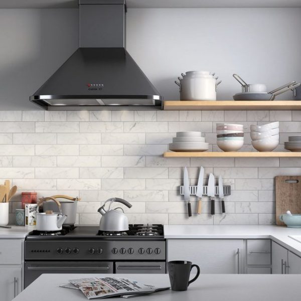 Equipe- Carrara Glossy & Flat 3″x12″