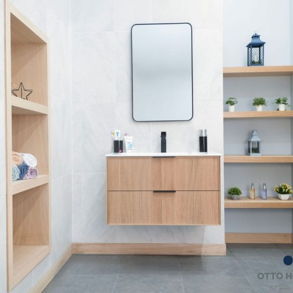 Sorrento Natural OAK 36″ Bathroom Cabinet