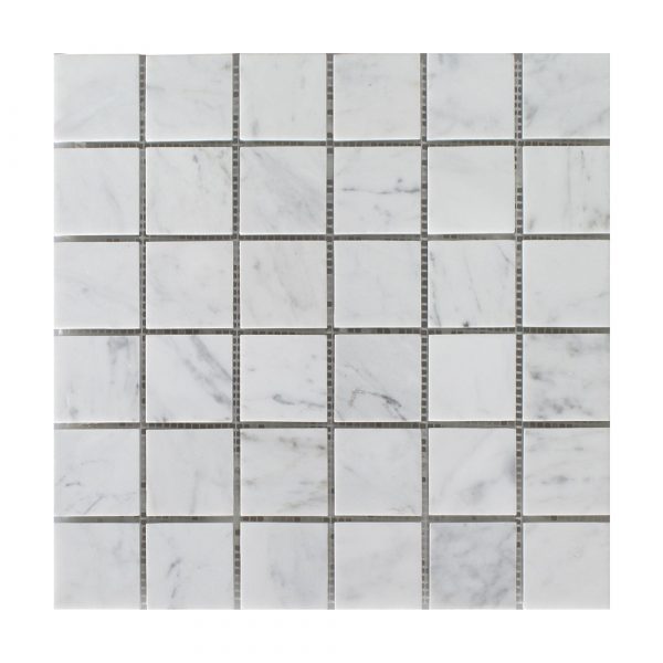 Bianco Carrara Polished 2″x2″ Mosaic