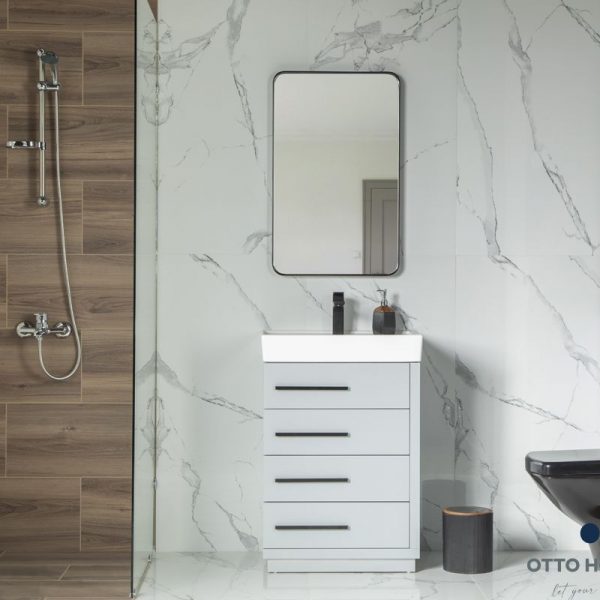 Adora 24″ Light Grey Bathroom Cabinet