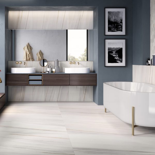 Rondine Canova Lasa White 24×48 Matte