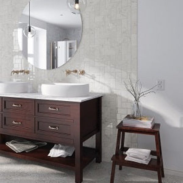 Equipe- Carrara Glossy & Flat 3″x6″