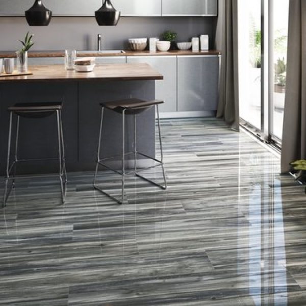 APE Mirage Polished Wood Nero 9″x47″