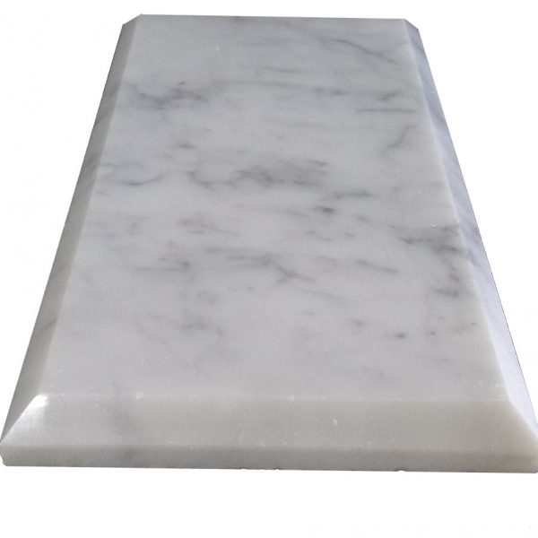 Bianco Carrara Polished & Beveled 3″x6″