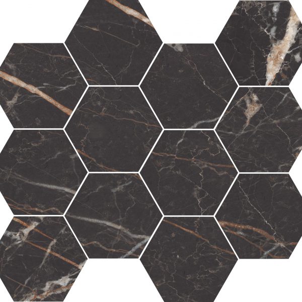 Rondine Canova Emperador 3″ Hexagon Mosaic