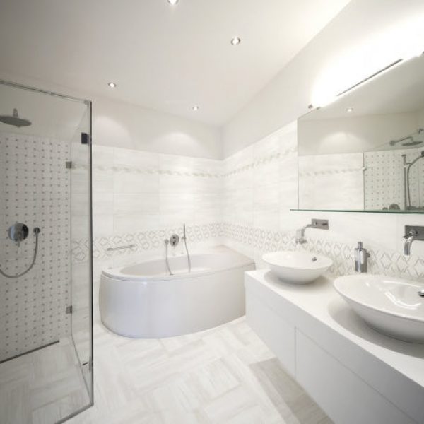 Savoia Evoque White 8×24 Glossy and Decorative Trims