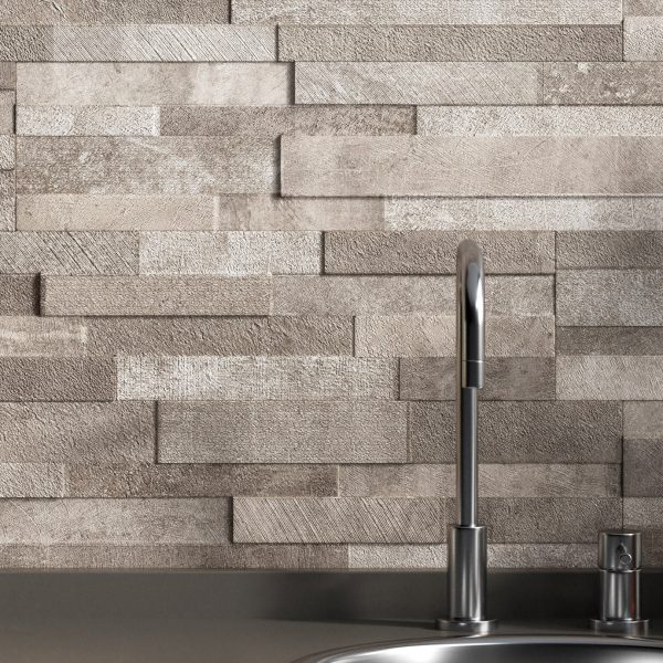 Rondine Volcano 3D 6″x24″- Beige