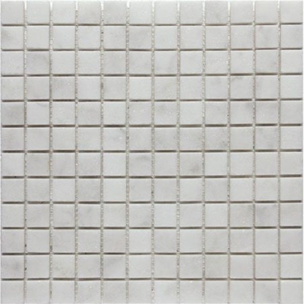 Bianco Carrara Honed 1″x1″ Mosaic