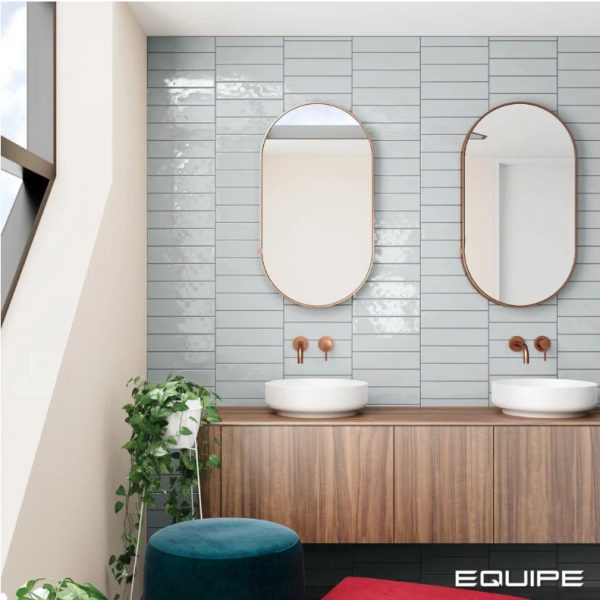 Equipe Cottage 3″x12″ Ash Blue Glossy