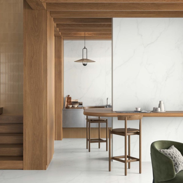 Marca Corona Scultorea Delicata Calacatta Velato 24×48 Polished Porcelain