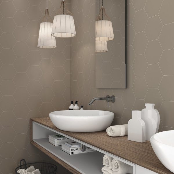 Ape- Hexagon Grey 8″ Matte