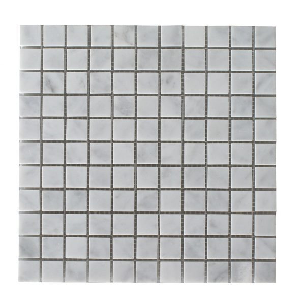 Bianco Carrara Polished 1″x1″ Mosaic