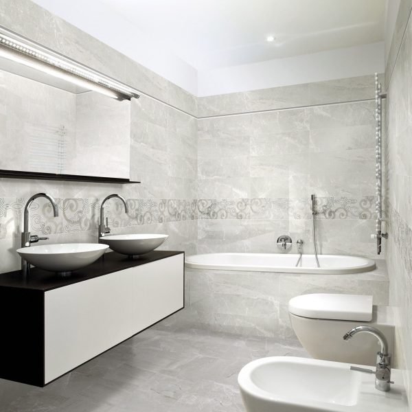 ALCO Savoia- York Almond (Ghiaccio) 8″x24″