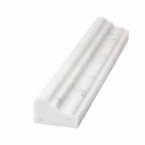 Bianco Carrara Honed Crown Rail 2″x12″