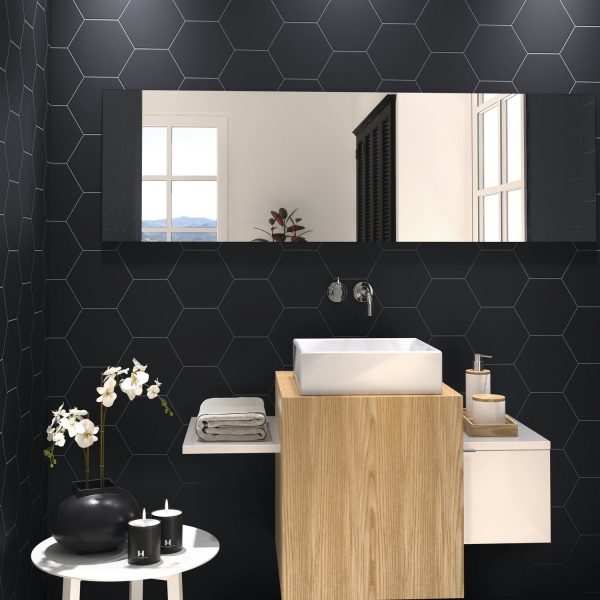 Ape- Hexagon Graphite 8″ Matte